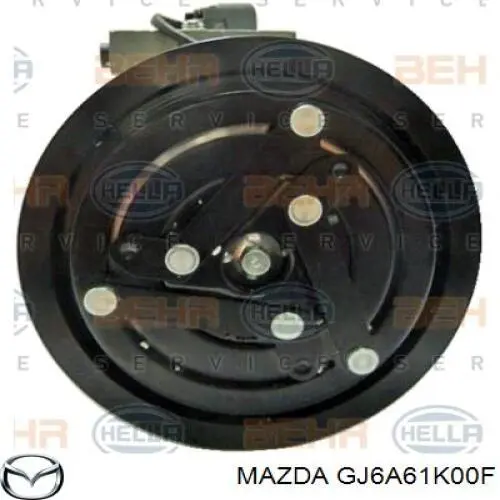 Компресор кондиціонера GJ6A61K00F Mazda