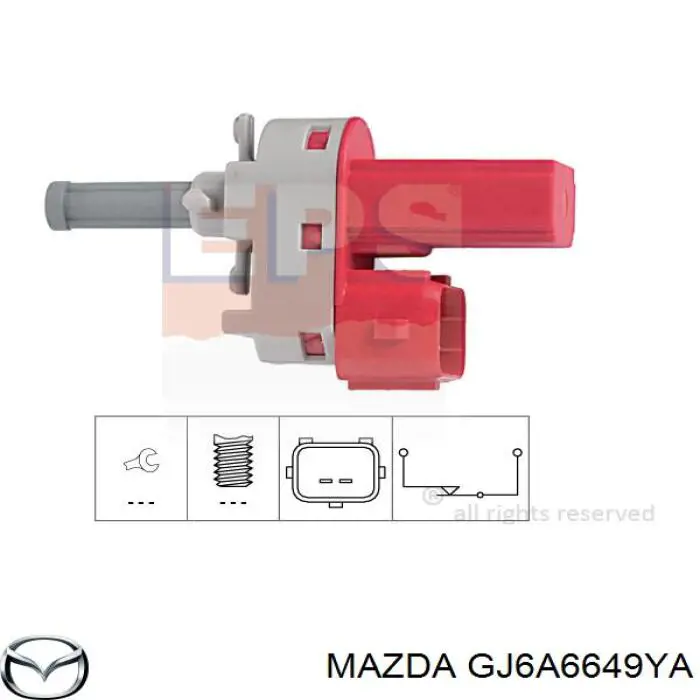 Датчик включення зчеплення GJ6A6649YA Mazda