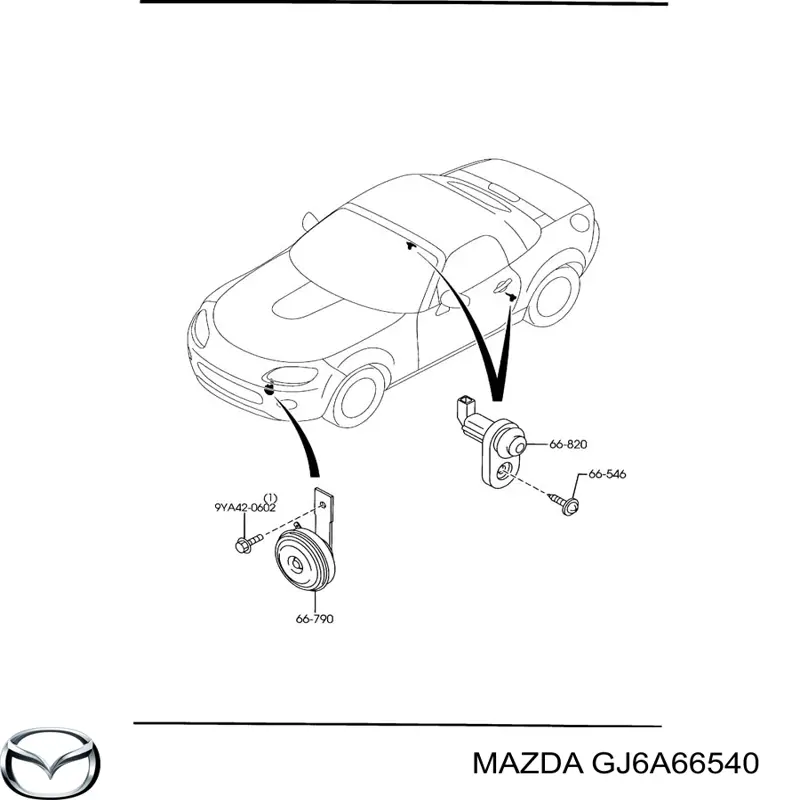 GJ6A66540 Mazda Кінцевий вимикач