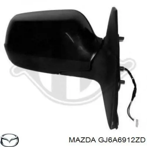 Зеркало ( заднего вида правое на mazda 6 gg на Mazda 6 GY