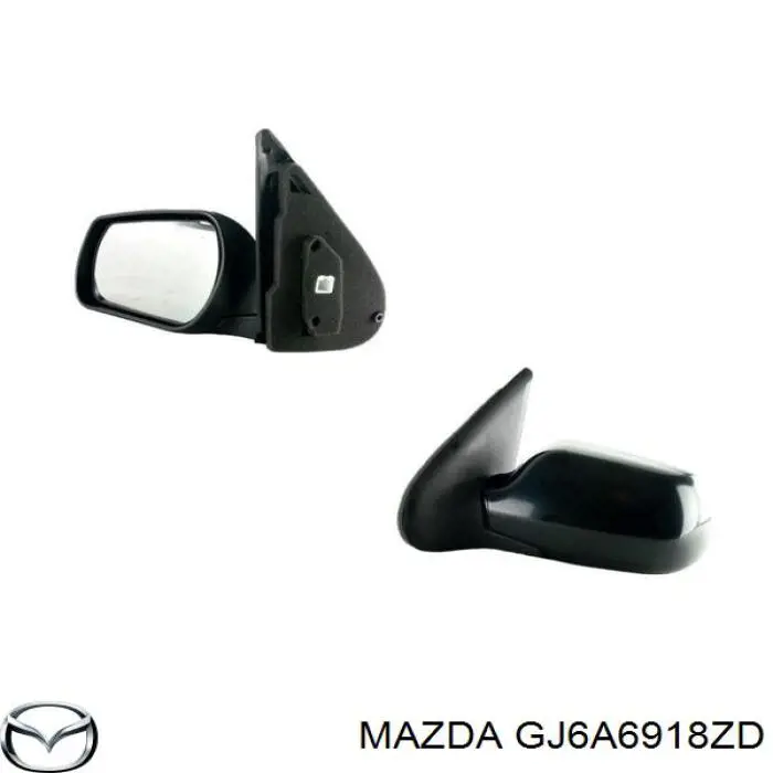 Ліве бокове дзеркало GR2F6918ZB Mazda