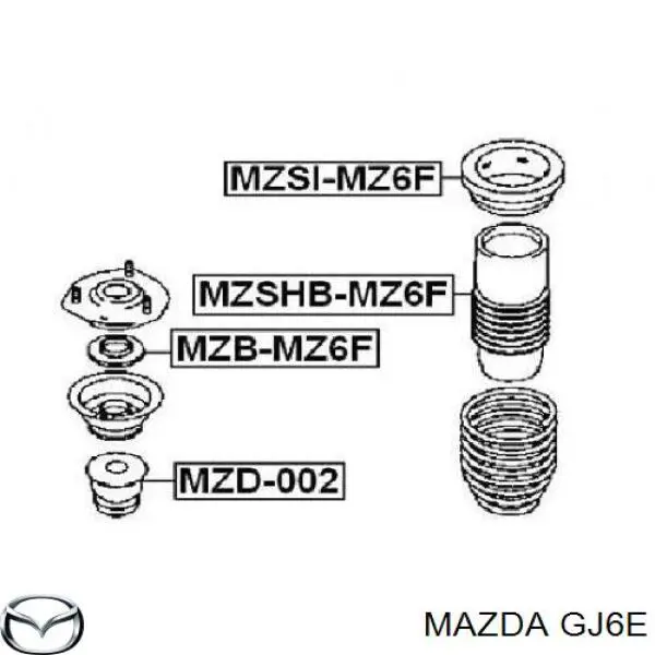 Управління рульове в зборі Mazda GJ6E ціна, від 152.02 USD