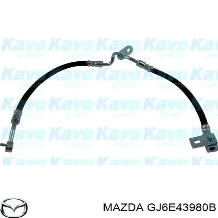 GJ6E43980B Mazda Шланг гальмівний передній, правий