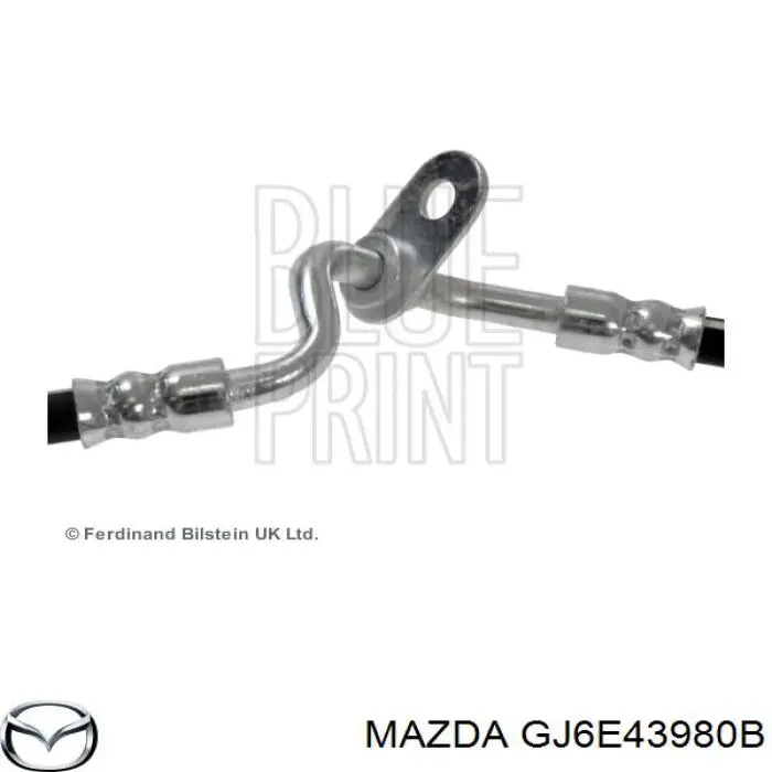 Купити GJ6E43980B Mazda Шланг гальмівний передній, правий