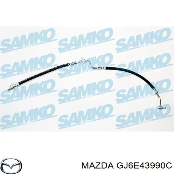 Шланг гальмівний передній, лівий Mazda GJ6E43990C ціна, від 29.12 USD