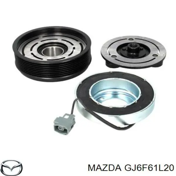 Купити GJ6F61L20 Mazda Шків компресора кондиціонера