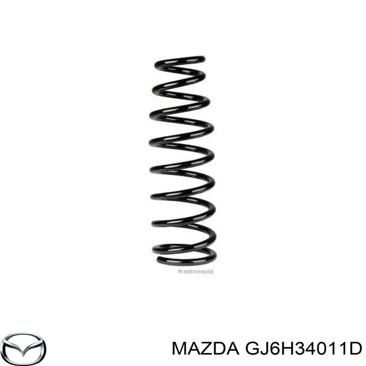 GJ6H34011D Mazda Пружина передня, ліва