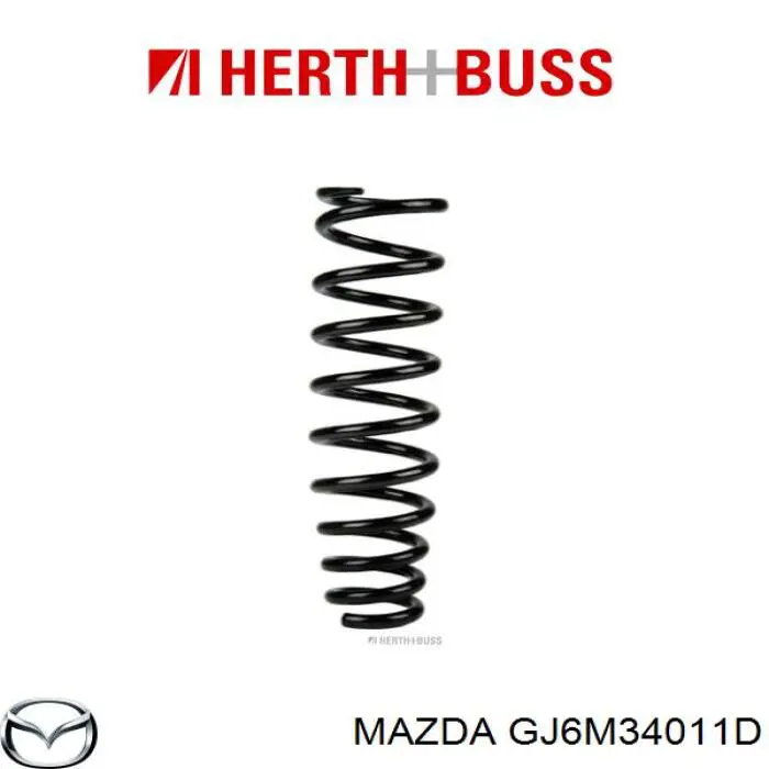 Купити GJ6M34011D Mazda Пружина передня, ліва