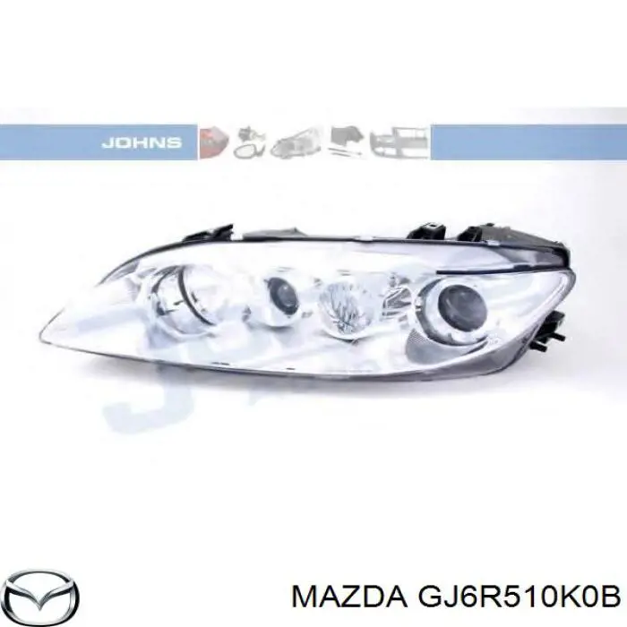Фара правая Mazda GJ6R510K0B ціна, від 137.03 USD