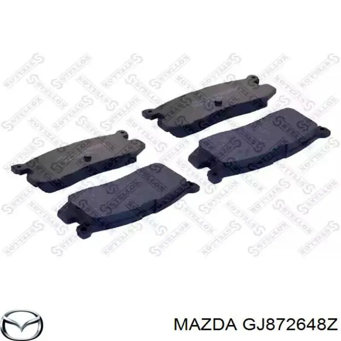 Задні гальмівні колодки Mazda GJ872648Z ціна, від 13.51 USD