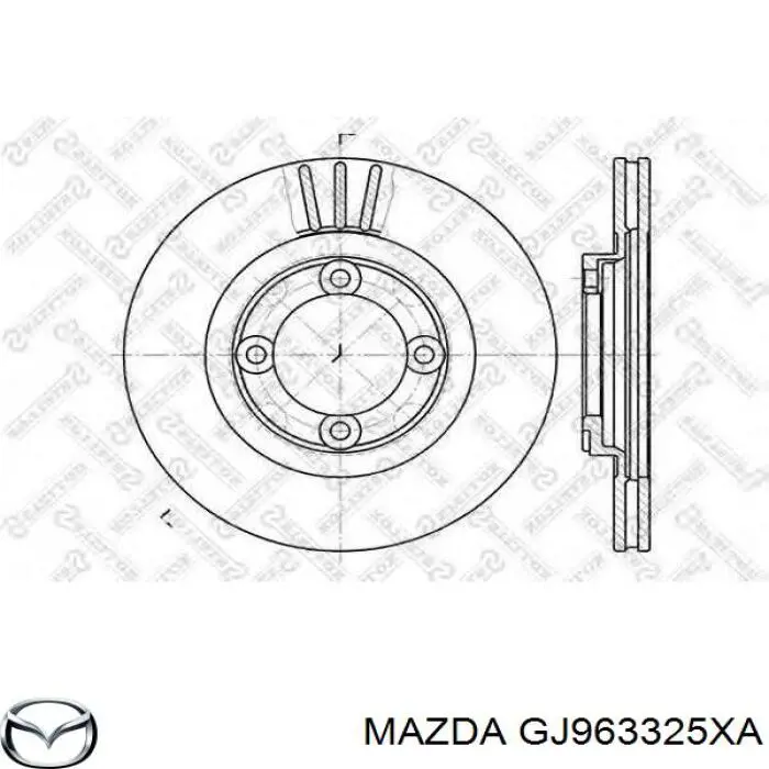 GJ963325XA Mazda Гальмо дискове переднє