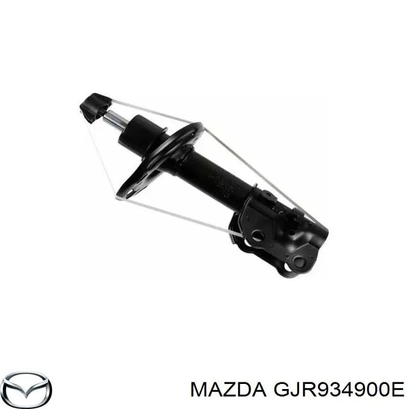 Амортизатор передній, лівий GJR934900E Mazda