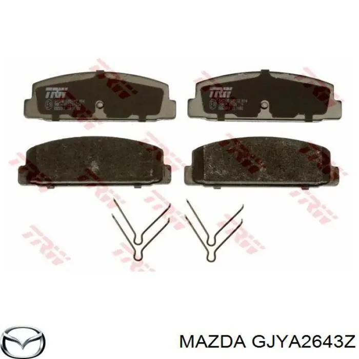 Задні дискові колодки Mazda GJYA2643Z