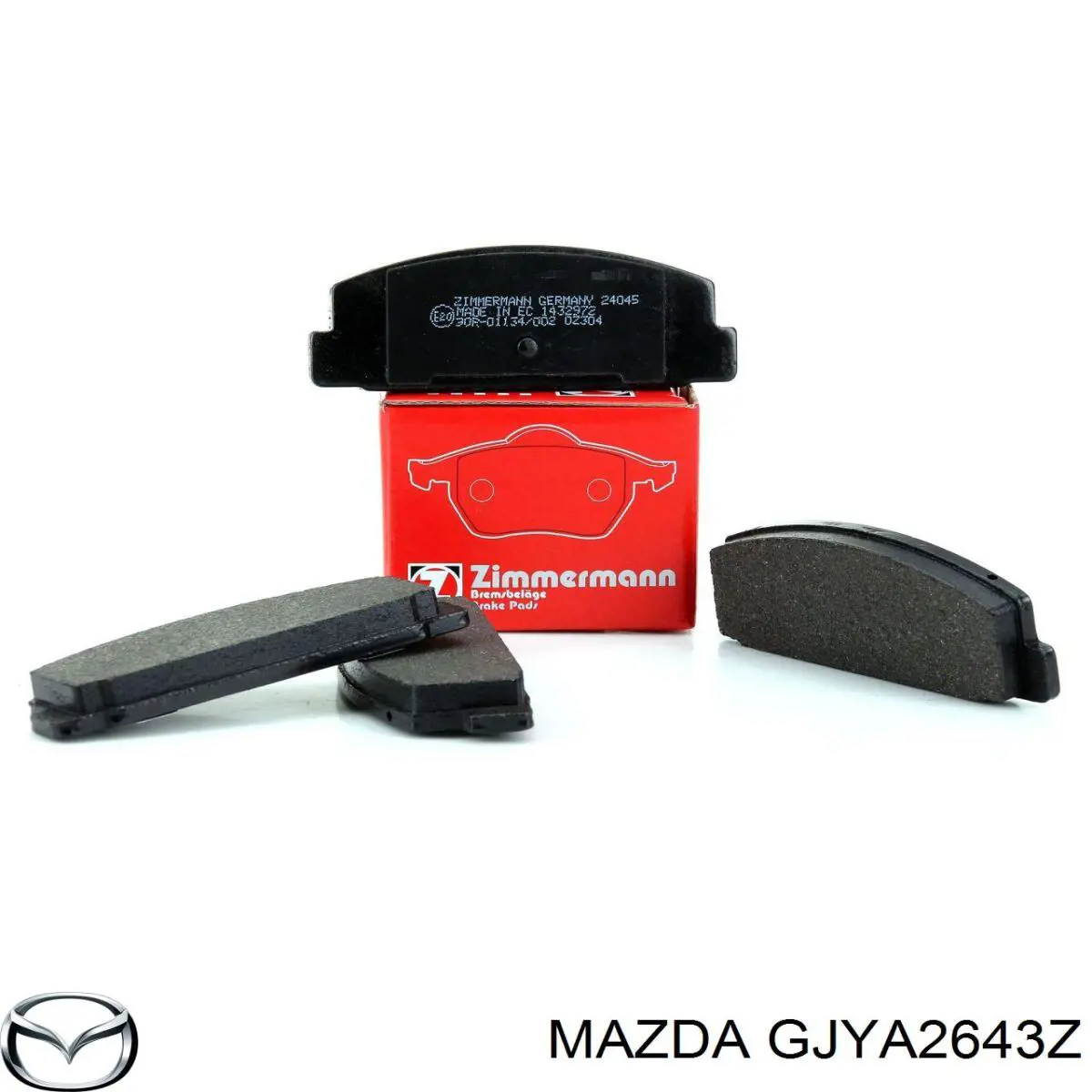 GJYA2643Z Mazda колодки гальмові задні, дискові