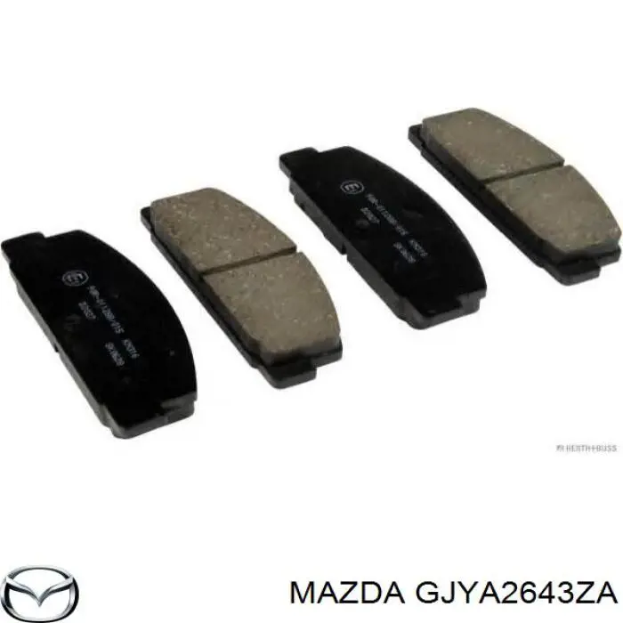 Купити GJYA2643ZA Mazda Задні колодки