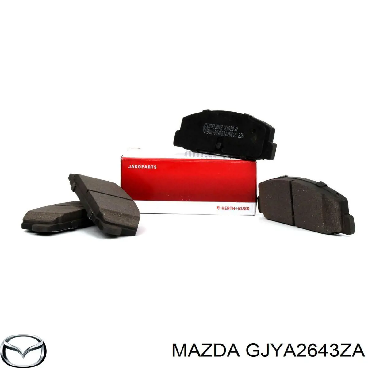 Задні дискові колодки Mazda GJYA2643ZA