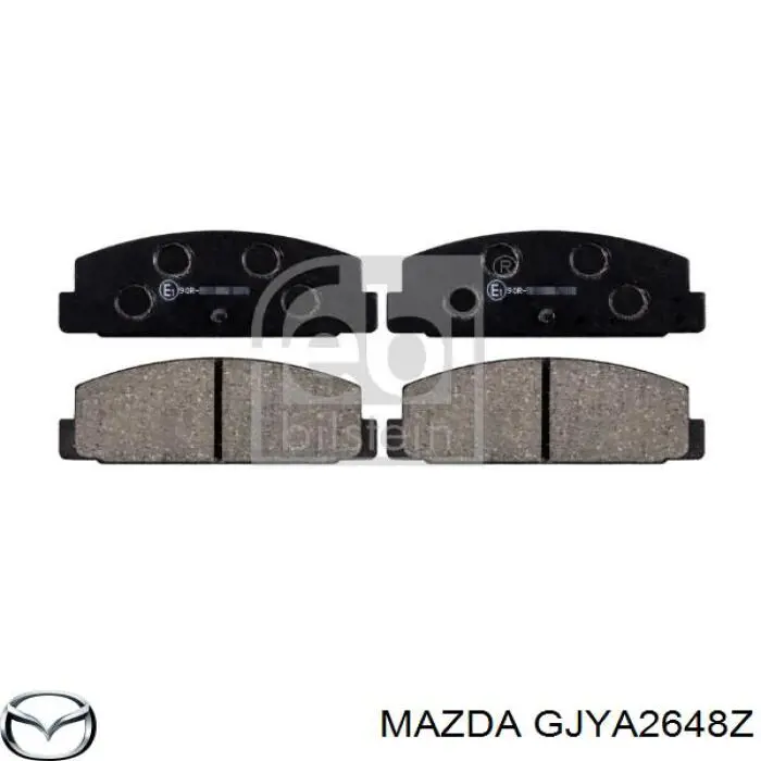 Задні гальмівні колодки Mazda GJYA2648Z ціна, від 15.19 USD