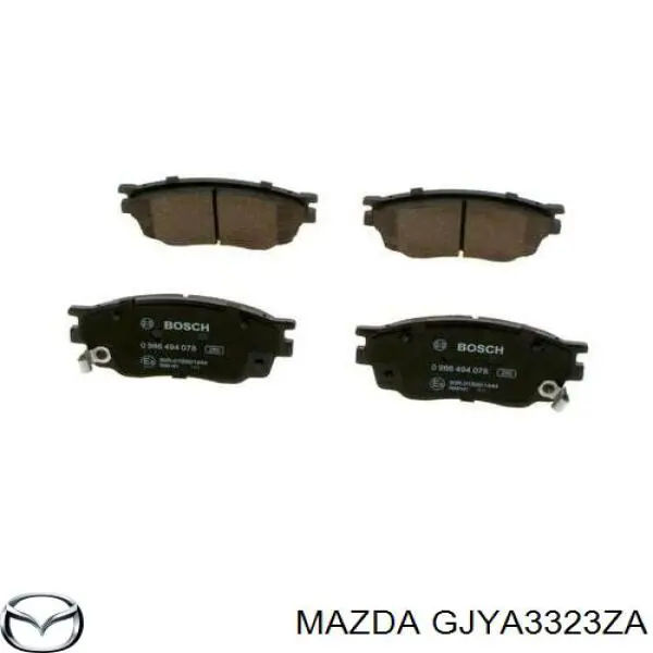 Купити GJYA3323ZA Mazda Колодки гальмівні передні, дискові