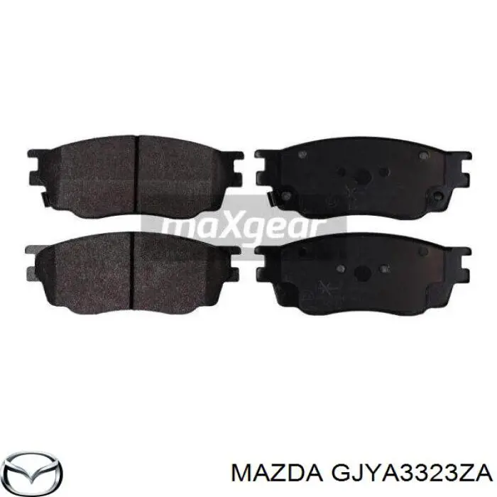 Гальмівні колодки Mazda GJYA3323ZA ціна, від 45.44 USD