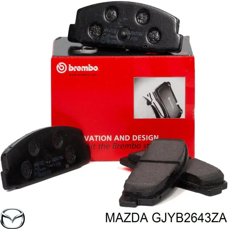 Задні дискові колодки Mazda GJYB2643ZA