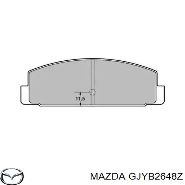 Задні гальмівні колодки GJYB2648Z Mazda