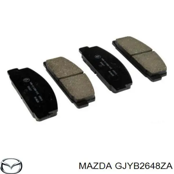 Задні гальмівні колодки Mazda GJYB2648ZA ціна, від 17.74 USD