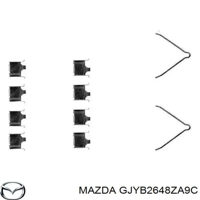 Купити GJYB2648ZA9C Mazda Задні колодки