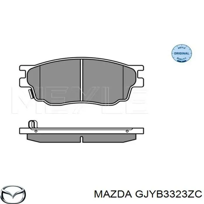 Гальмівні колодки Mazda GJYB3323ZC ціна, від 19.89 USD