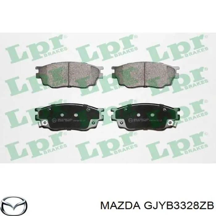 Колодки гальмівні передні, дискові GJYB3328ZB Mazda