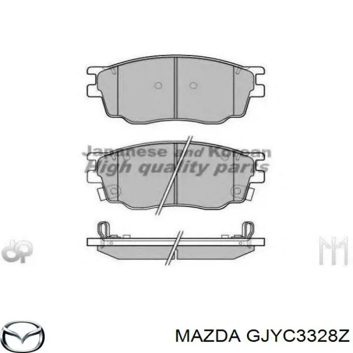 Купити GJYC3328Z Mazda Колодки гальмівні передні, дискові