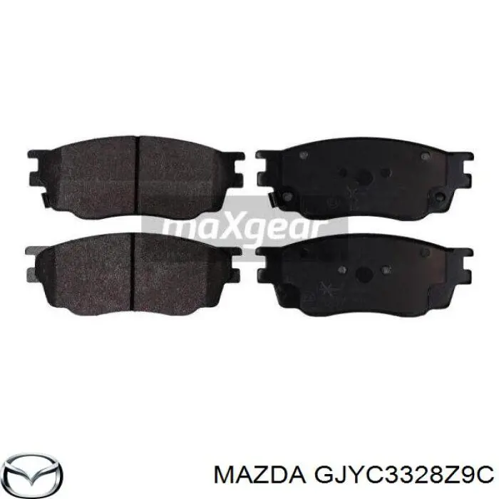 Гальмівні колодки Mazda GJYC3328Z9C ціна, від 34.83 USD