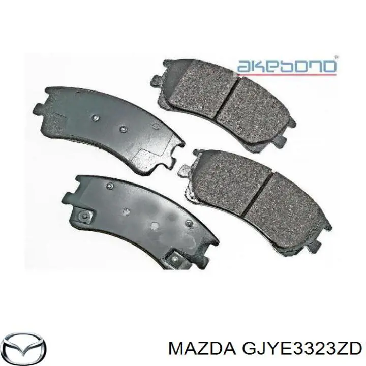 GJYE3323ZD Mazda колодки гальмівні передні, дискові