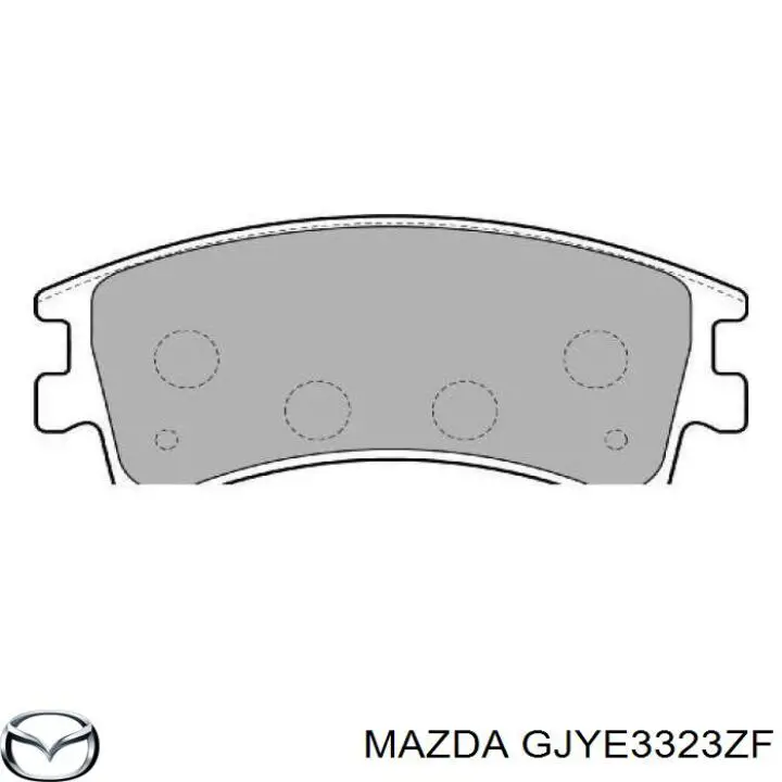 Передні тормозні колодки GJYE3323ZF Mazda