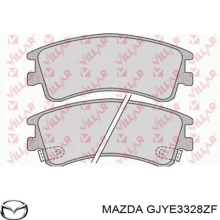 Тормозні колодки Mazda GJYE3328ZF