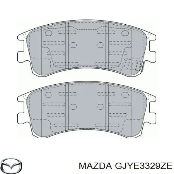 Гальмівні колодки Mazda GJYE3329ZE ціна, від 17.80 USD