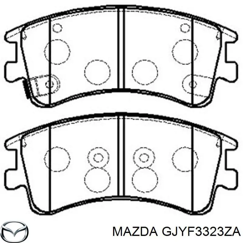 Колодки гальмівні передні, дискові GJYF3323ZA Mazda