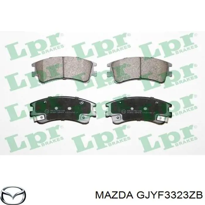 Колодки гальмівні передні, дискові GJYF3323ZB Mazda