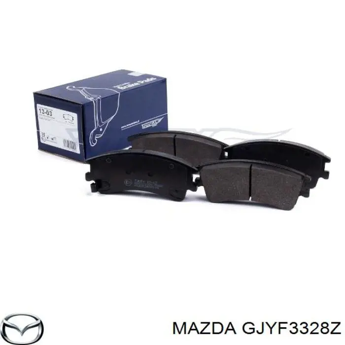 Колодки гальмівні передні, дискові GJYF3328Z Mazda