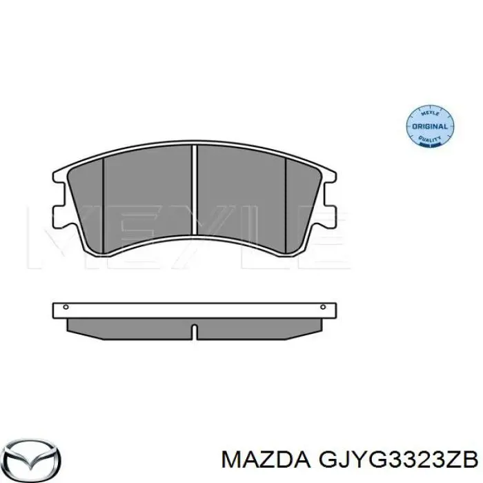 GJYG3323ZB Mazda Передні гальмівні колодки