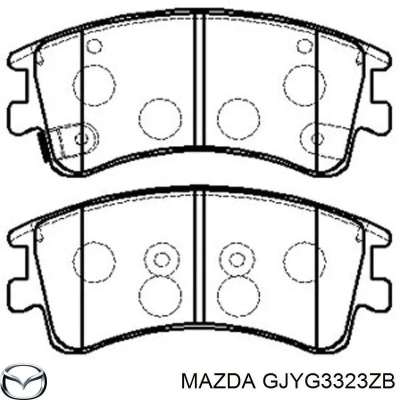 Купити GJYG3323ZB Mazda Колодки гальмівні передні, дискові