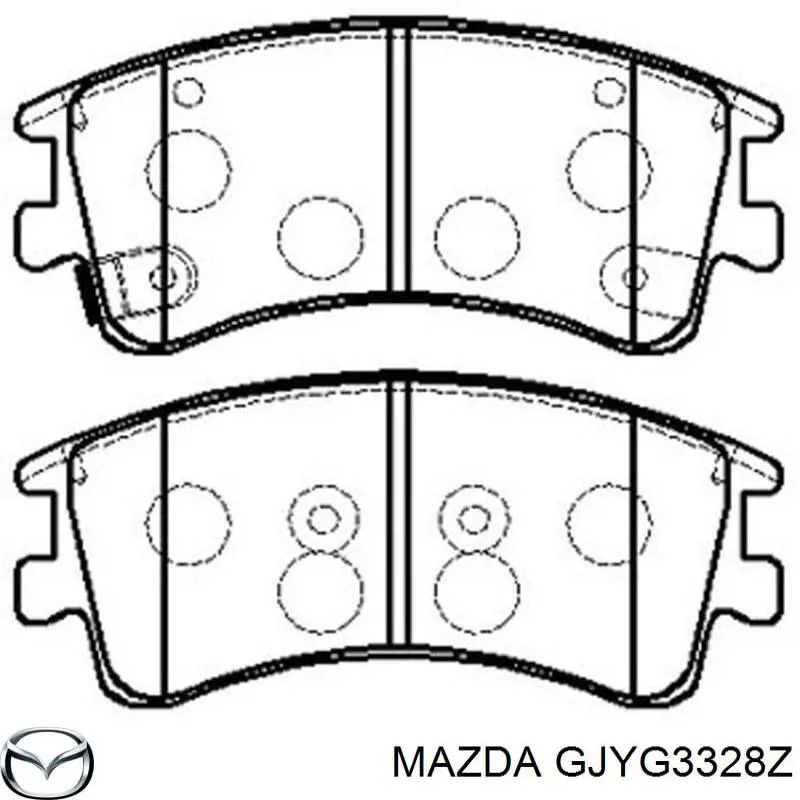 Купити GJYG3328Z Mazda Колодки гальмівні передні, дискові