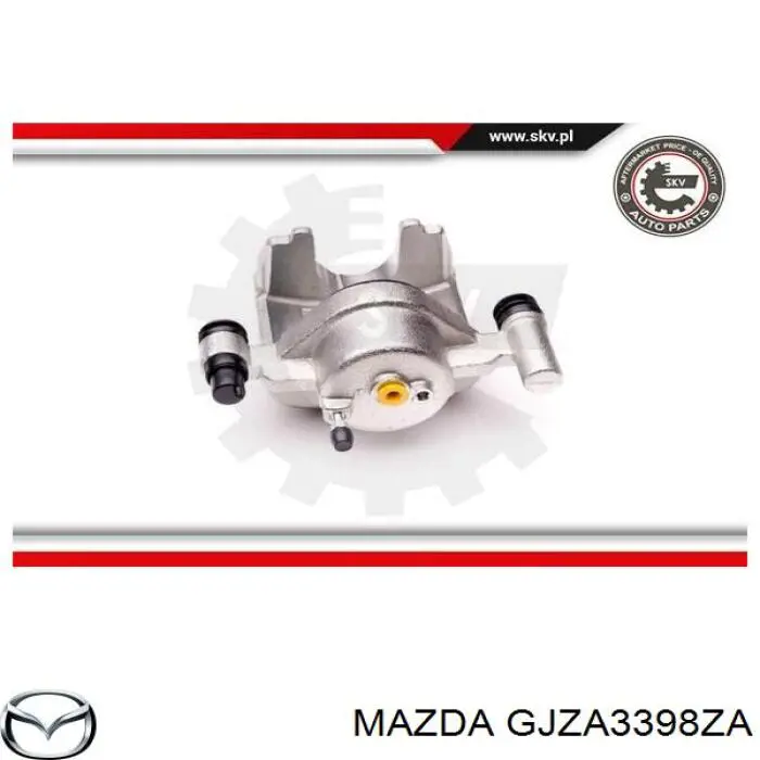 Супорт гальмівний передній правий Mazda GJZA3398ZA ціна, від 35.34 USD