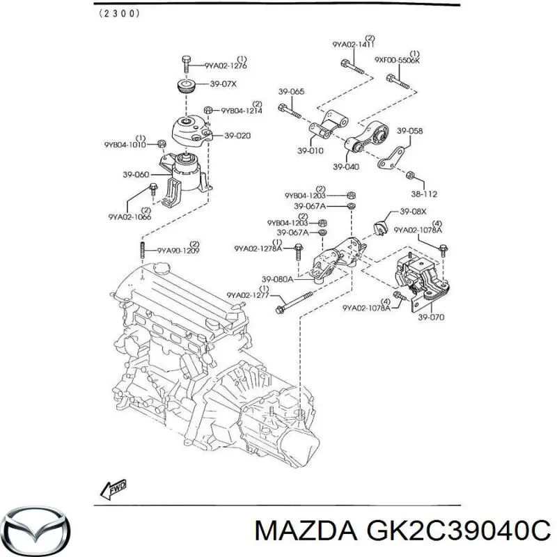 Подушка (опора) двигуна, задня Polcar S2245036 ціна, від 24.54 USD