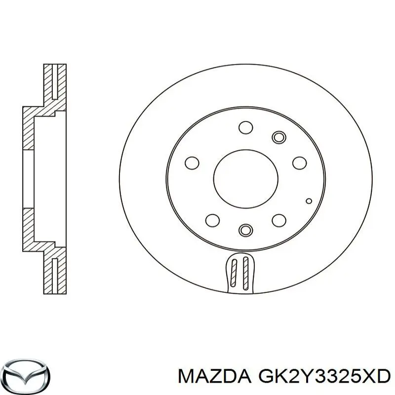 GK2Y3325XD Mazda диск гальмівний передній