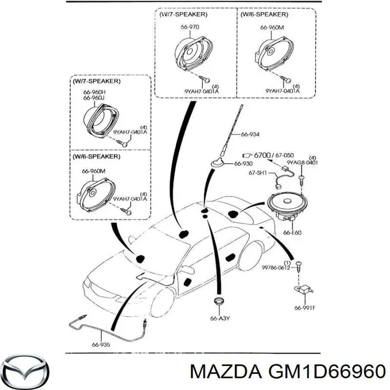 GM1D66960 Mazda 