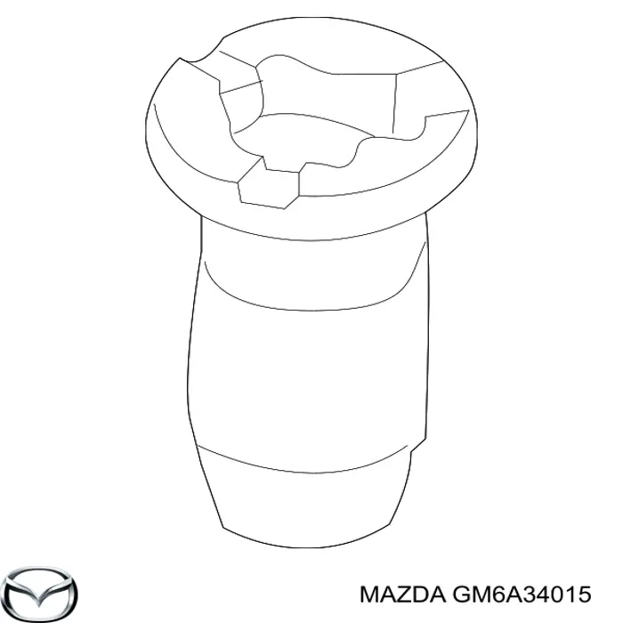 GM6A34015 Mazda Пильник амортизатора переднього