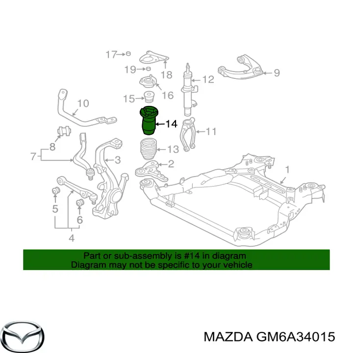 GM6A34015 Mazda