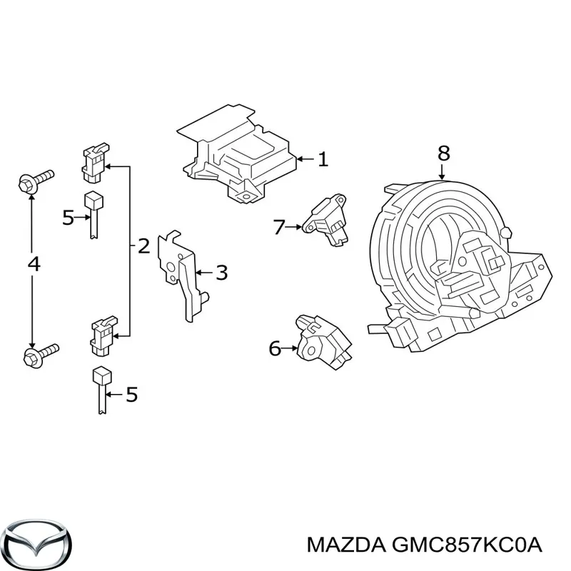 Датчик Айрбег передній Mazda GMC857KC0A ціна, від 4.22 USD