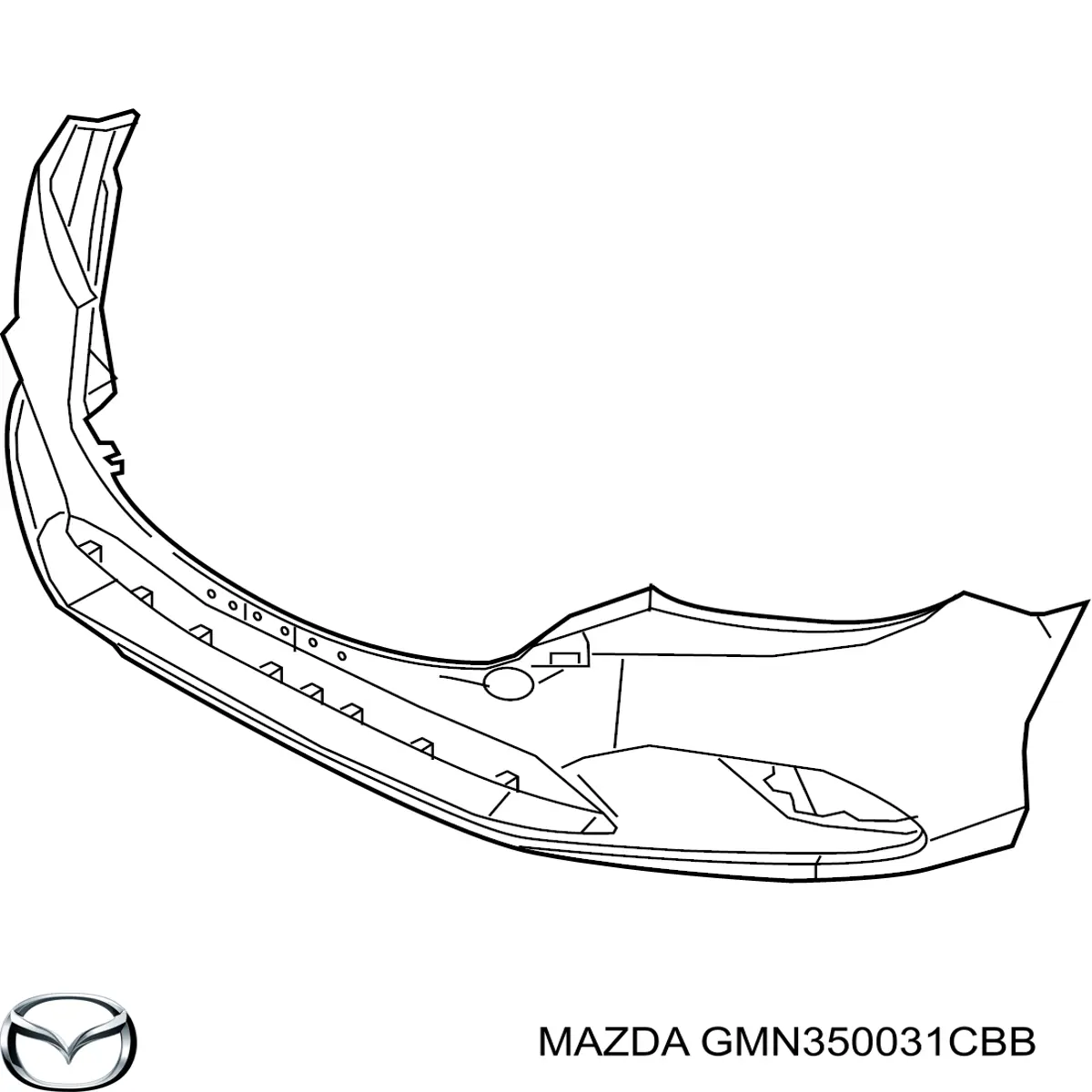 GMN350031CBB Mazda бампер передній