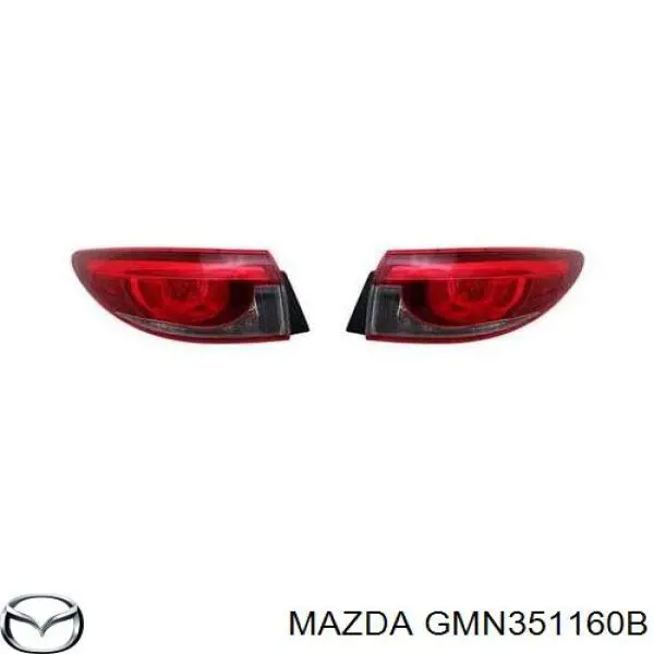  Ліхтар задній лівий, зовнішній Mazda 6 